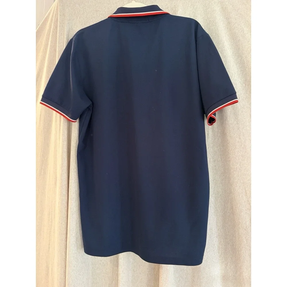 US‎ Polo Assn. Men's Short Sleeve Navy Collared Golf Polo Shirt Size Medium